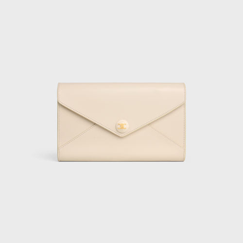 CELINE Envelope Wallet On Chain In Shiny Calfskin | 賽琳 銀包連鏈帶 (多色)