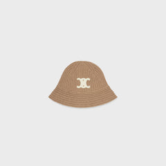 CELINE Triomphe Cloche Beanie | Celine cold hat (grey)
