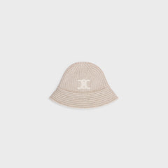 CELINE Triomphe Cloche Beanie | Celine cold hat (grey)
