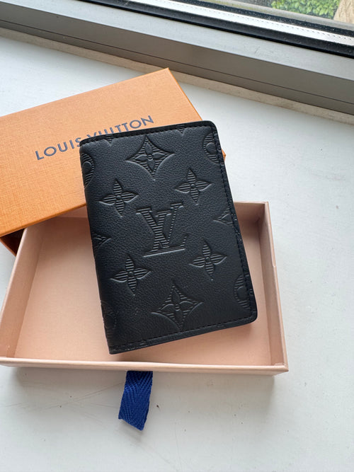 LOUIS VUITTON M62899 Pocket Organizer Shadow Black | Louis Vuitton Men's Card Holder (Black)