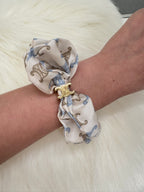 CELINE Celine Triomphe Couture Scrunchy | 賽琳 髮圈 (藍色)