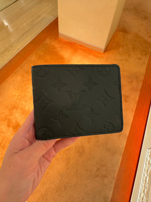 LOUIS VUITTON M62901 Men's Multiple Wallet Black | Louis Vuitton Men's Wallet (Black) 