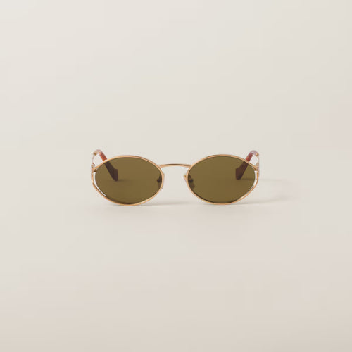 MIU MIU Logo sunglasses (Olive Green lenses)