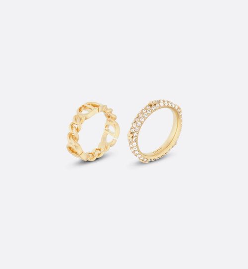 CHRISTIAN DIOR Petit CD Ring Set | 迪奥戒指一套(金色)