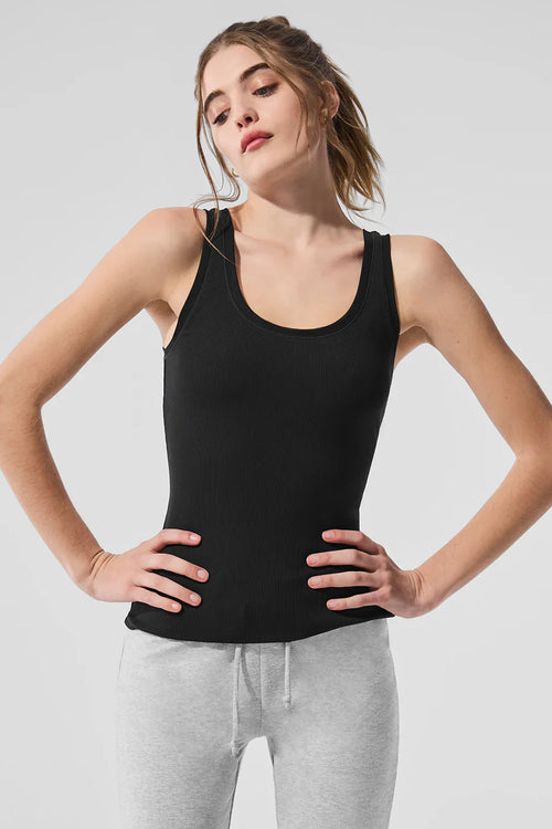 ALO YOGA Ribbed Mesh Secret Tank | 羅紋網眼背心 (多色)