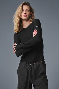 ALO YOGA Ribbed Sea Coast Long Sleeve | 羅紋長袖上衣 (多色)