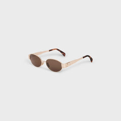 CELINE Women's Triomphe Metal 01 sunglasses in Metal | CELINE sunglasses (multi-color)