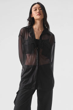 ALO YOGA Sheer Effusion Button Down Long Sleeve | 透膚長袖襯衫 (多色)