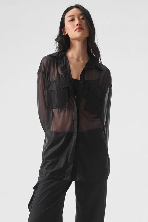 ALO YOGA Sheer Effusion Button Down Long Sleeve | 透膚長袖襯衫 (多色)