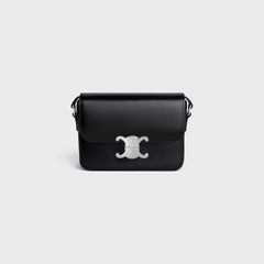 CELINE Teen Triomphe Bag Shiny Calfskin Black | Celine Handbag (Multiple Colors) 