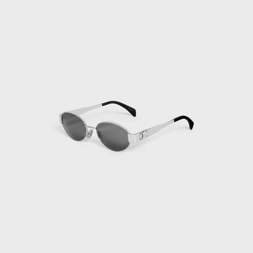CELINE Women's Triomphe Metal 01 sunglasses in Metal | CELINE sunglasses (multi-color)