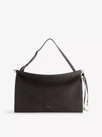 ALAIA Le Click East West Large Nubuck - Leather Shoulder Bag Anthracite | 手袋 (深灰色) - LondonKelly 英國名牌代購