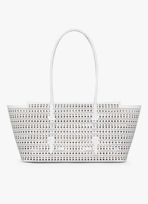 ALAIA Neo Mina 32 Bag In Vienne Calfskin | 手提袋 (白色) - LondonKelly 英國名牌代購
