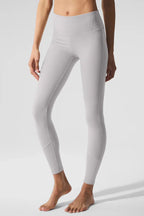 ALO YOGA Washed Soft High - Waist Lounge Legging | 高腰休閒緊身褲 (灰色) - LondonKelly 英國名牌代購