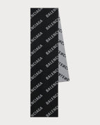 BALENCIAGA (W) Allover Logo Scarf(2 Colors) - LONDONKELLY 英國名牌代購