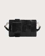 BOTTEGA VENETA Men's Leather Cassette with Versatile Strap | 葆蝶家 男仕手袋 (Black)