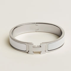 HERMES Clic H Bracelet | 愛馬仕 銀製手鐲 (White)