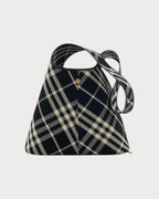 BURBERRY Small Check Shoulder Bag Black | 博柏利 手袋 (细码/黑色) - LONDONKELLY 英国名牌代购