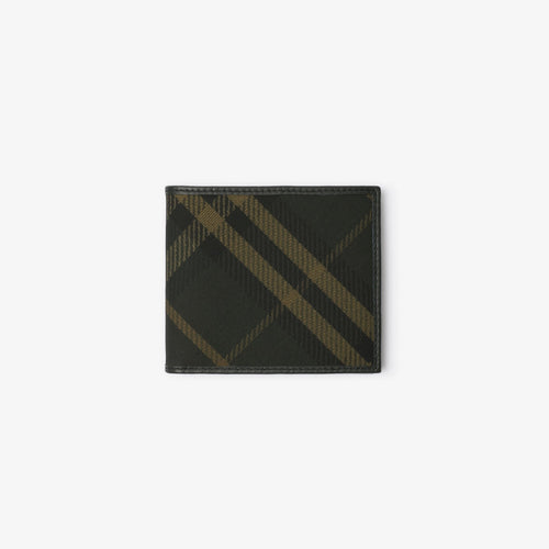 BURBERRY Men's Check Bifold Wallet | 博柏利 男仕銀包 (深綠色) - LondonKelly 英國名牌代購
