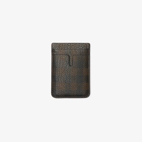 BURBERRY Men's Check Card Case | 博柏利 男仕卡套 (深啡色) - LondonKelly 英國名牌代購