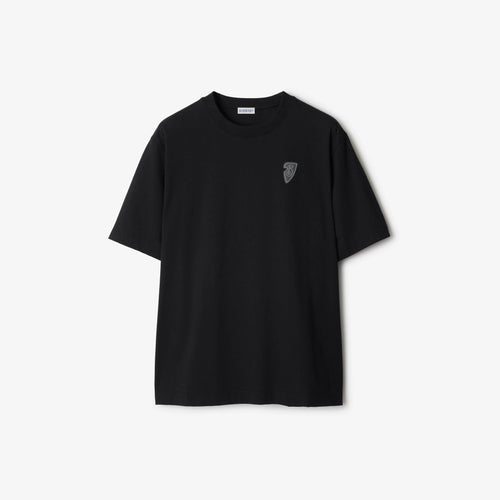 BURBERRY Men's EKD Cotton T-shirt | 博柏利 男仕短袖上衣 (黑色) - LondonKelly 英國名牌代購