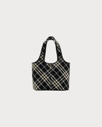 BURBERRY Small Check Tote Black | 博柏利 手提袋 (細袋/黑色) - LONDONKELLY 英國名牌代購