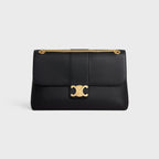 CELINE Large Celine Victoire Bag In Supple Grained Calfskin | 賽琳 手袋 (大碼/黑色) - LondonKelly 英國名牌代購