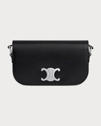CELINE Men's Small Crossbody Bag Triomphe in Shiny Calfskin (Black) | 賽琳 男仕TRIOMPHE亮澤牛皮革小號斜背袋 (黑色) - LONDONKELLY 英國名牌代購