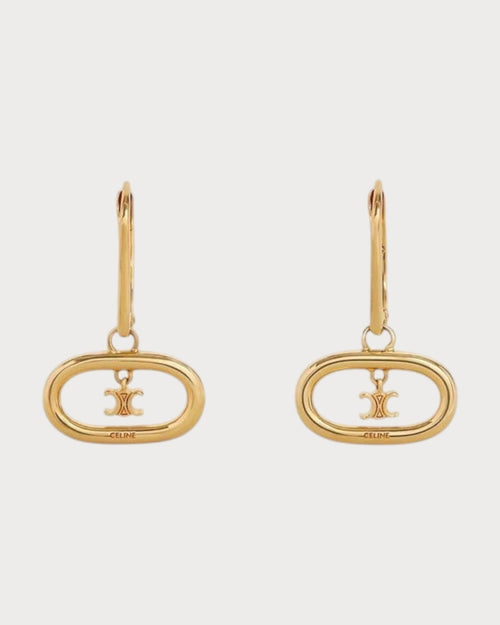 CELINE Triomphe Mobile Earrings | 賽琳 耳環 (金色)