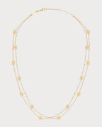 CELINE Triomphe Pearl Double Necklace Brass(Gold) - LONDONKELLY 英国名牌代购