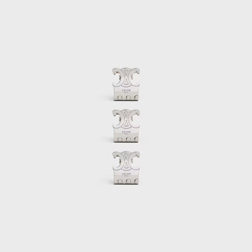 CELINE Triomphe Set of 3 Mini Triomphe Claws | 賽琳 髮夾 (金色) - LondonKelly 英國名牌代購