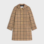 CELINE Victoire Mac in Prince of Wales Wool | 賽琳 威克托爾威爾士親王格紋羊毛大衣 - LondonKelly 英國名牌代購