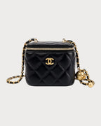 CHANEL AP1447 Vanity With Chain Shiny Lambskin(Small/Black) - LONDONKELLY 英國名牌代購