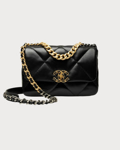 CHANEL AS1160 Small 19 Bag | 香奈兒 手袋 (黑色金扣) - LONDONKELLY 英國名牌代購