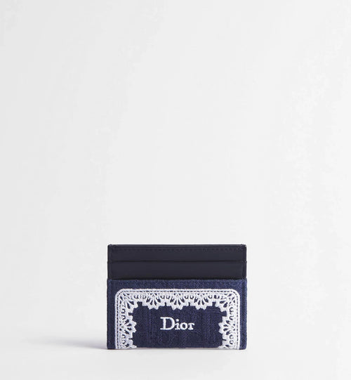 CHRISTIAN DIOR Oblique Freesia Card Holder | 迪奧 卡套 (藍色) - LondonKelly 英國名牌代購