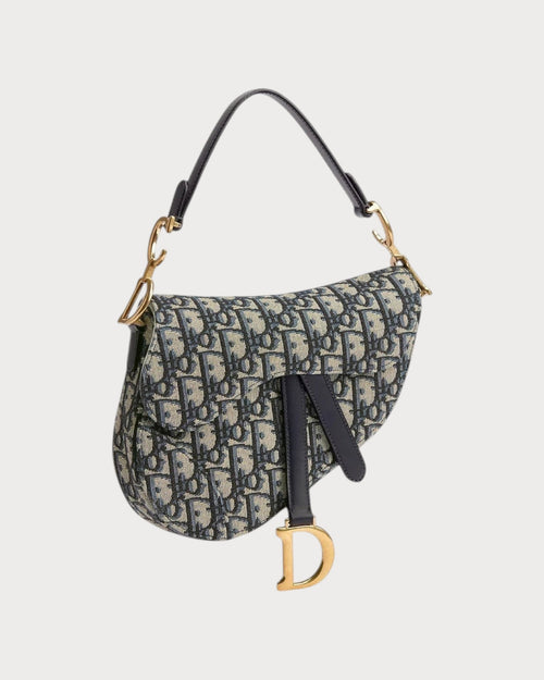 CHRISTIAN DIOR Small Saddle Bag with Strap | 迪奧 手袋 (小碼/藍色) - LondonKelly 英國名牌代購