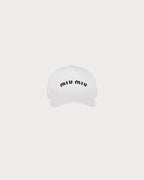 MIU MIU Drill Baseball Cap | 缪缪棒球帽(白色)