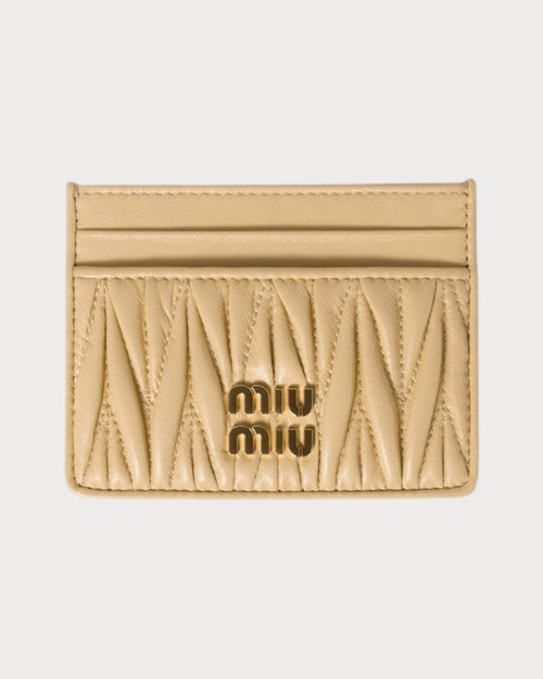 MIU MIU Matelasse Nappa Leather Card Holder | 缪缪卡套(多色)