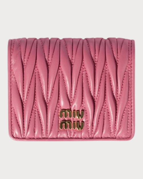MIU MIU Matelasse Nappa Leather Wallet | 缪缪银包(多色)