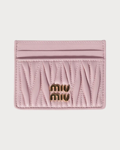 MIU MIU Matelasse Nappa Leather Card Holder | 缪缪卡套(多色)
