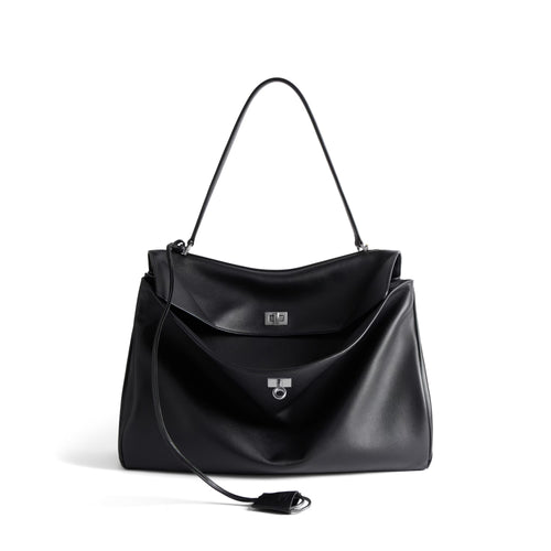 BALENCIAGA Women's Rodeo Large Handbag | 巴黎世家手袋(大码/黑色)