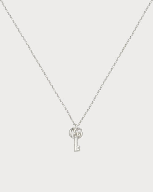 GUCCI GG Marmont Key Charm Necklace | 古馳 頸鏈 (銀色) - LONDONKELLY 英國名牌代購