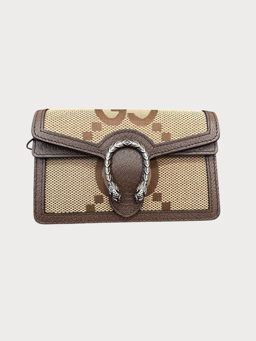 GUCCI Jumbo GG Supermini Bag | 古驰 迷你手袋 (啡色)
