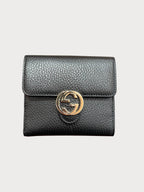 GUCCI Men's Blondie Wallet Leather(Noir) - LONDONKELLY 英國名牌代購