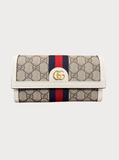 GUCCI Ophidia Long Wallet Leather(White) - LONDONKELLY 英国名牌代购