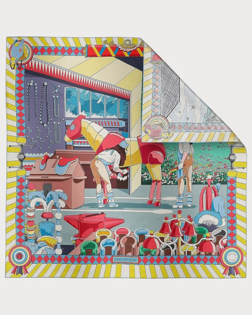 HERMES Pony Pit Stop double face scarf 90 | 愛馬仕 絲巾 (多色) - LONDONKELLY 英國名牌代購