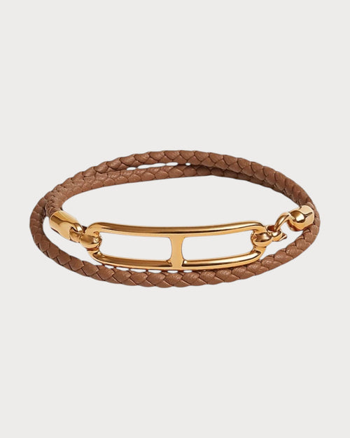 HERMES Roulis Double Tour Bracelet | 爱马仕 手带 (Gold/金色)