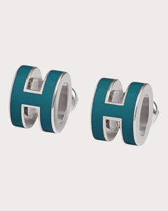 HERMES Silver Mini Pop H Earrings | 愛馬仕 耳環 (迷你/多色) - LONDONKELLY 英國名牌代購