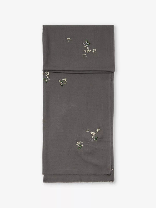 JANAVI INDIA Iris Scarf Charcoal | 頭巾 (多色) - LondonKelly 英國名牌代購