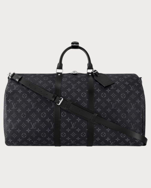 LOUIS VUITTON M40605 Men's Keepall Bandouliere 55 | 路易威登 男仕旅行袋 (黑色)